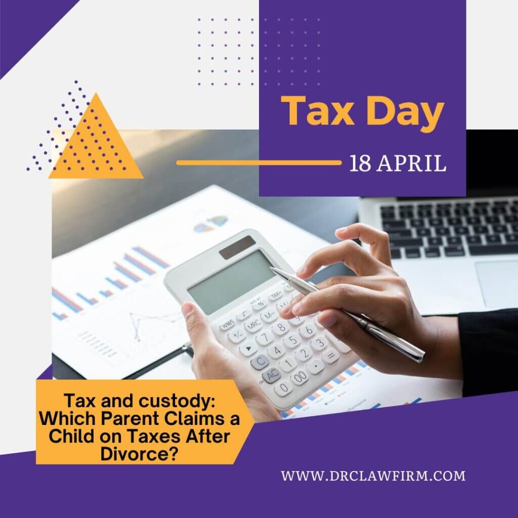 This image shows Purple and White Modern Tax Day Instagram post as described on the post.